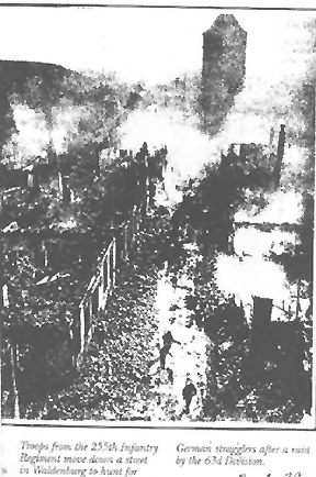 255th Infantry troops in Waldenburg, Germany