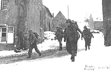 63rd Infantry Division troops in Achen, France