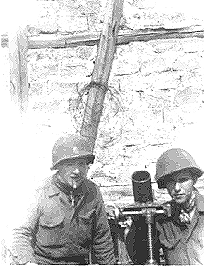 Mortar Platoon, D Company 254th Infantry- Mittlewihr France Jan 45