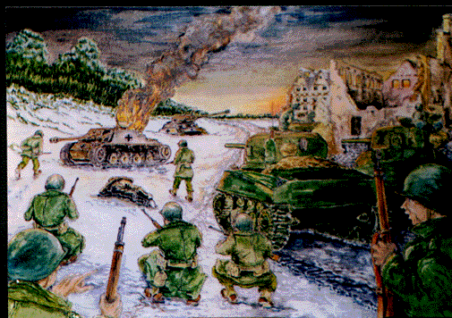 Artist rendition of the Battle of Jebsheim