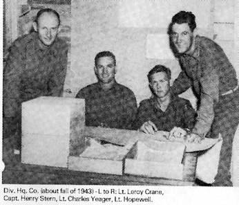 Officers of Hq Co 63d Inf Div Camp van Dorn