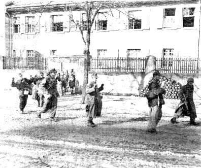 German POW's in Colmar, France 2 Feb 45