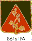 861st FA Bn Crest
