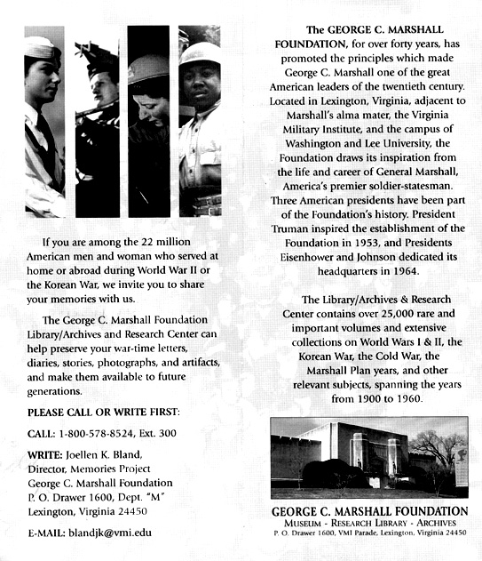 George C Marshall Phamplet  Page 3