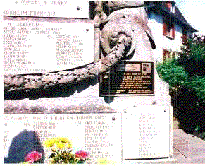 254th Inf Plaque on War Memorial