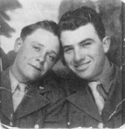 Sgt R C Payne with friend