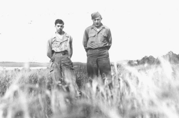 Buddies checking our the farm