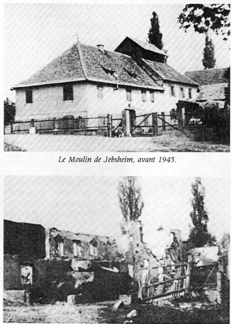 Jebsheim Mill before and after WWII
