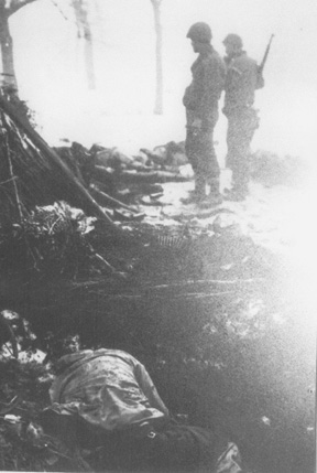Viewing soldiers killed in Action, Jebsheim