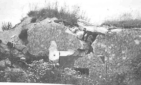 Siegfried Line emplacement destroyed by 1/255th Inf