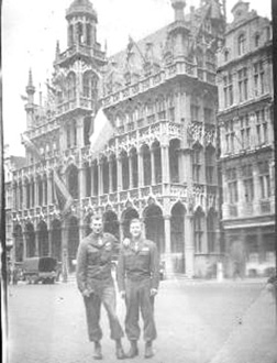 Cpl Gold and Friend, AT 253rd Inf