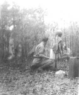 Cpl Irwin Gold in the field AT 253rd Inf