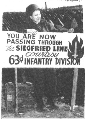 Marlene Dietrich at Siegried Line Mar 45