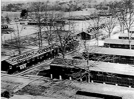Barracks area, Cp Van Dorn, MS 1944