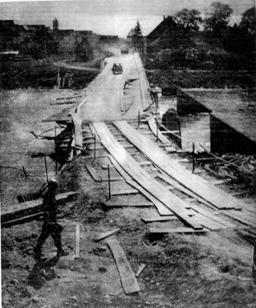 Danube Bridge, Leipheim, Germany April 1945
