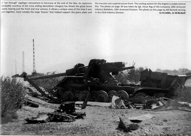 German tank near Schweitzengen, Germany 1945
