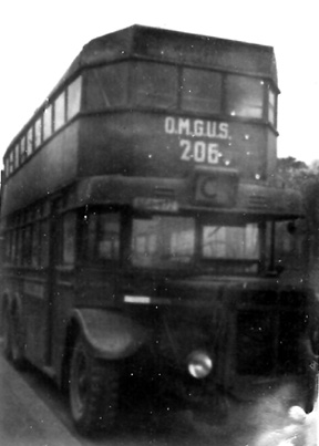 OMGUS Bus for military personnel, Berlin 1945