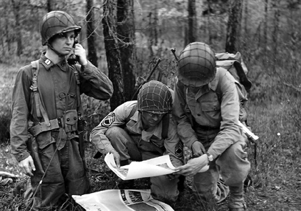 Hq 3d Bn, 255th Inf Regt, Cp Van Dorn, MS April 1944