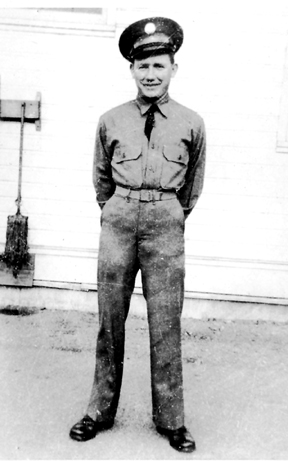 T/5 Harmon, B/363d Med Bn prior to assignment to Cp Van Dorn