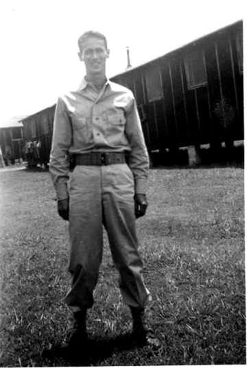 Pfc Emlen H. Tharp Jr  A/363d Med Bn Cp Van Dorn, MS-1944