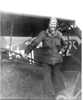 Lt Allen, Hq Btry 861st FA Bn Willerwald, France 1945