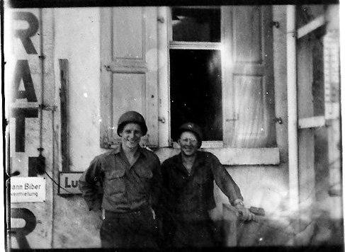 Neily and Crosser Hq 863d FA Bn Germany 1945