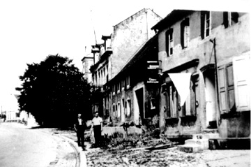 Ensheim, Germany hangs out the white flag