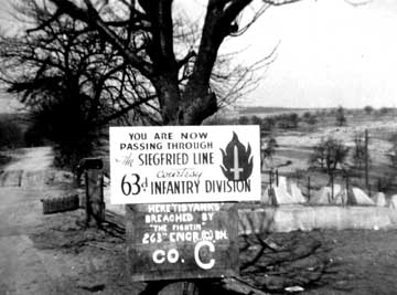 Siegfried Line entrance, Mar 1945
