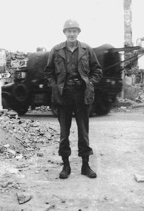 Member of the 63rd Infantry Division-1945