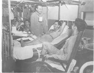 Sgt Edmund Hooven at Camp Pickett Hospital