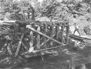Bridge building C/263d Engr Bn