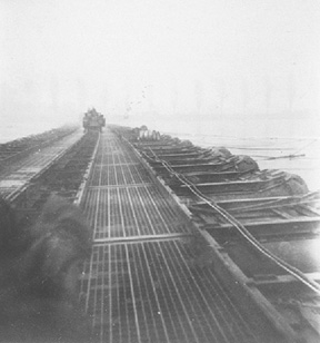 Pontoon Bridge at Rhine River C/263d Engr