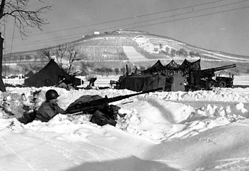 Artillery in support of the 3rd Inf Div 27 Jan 45