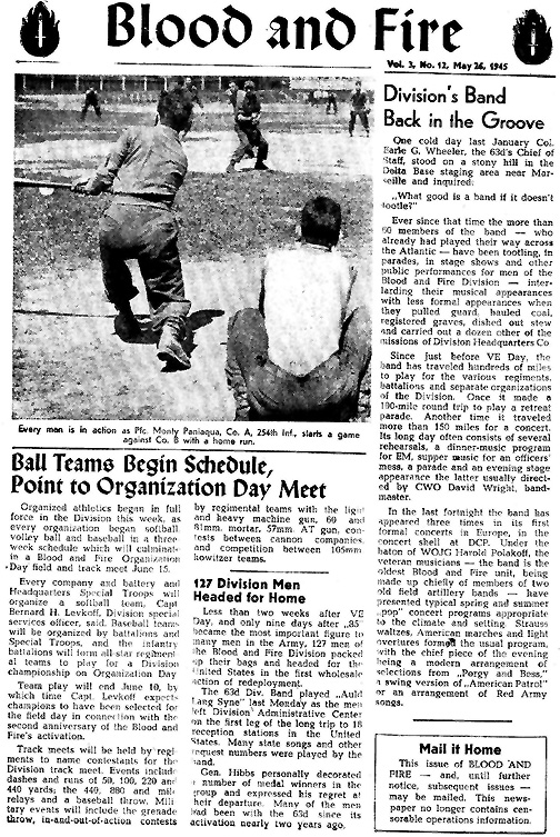 Blood and Fire 26 May 45