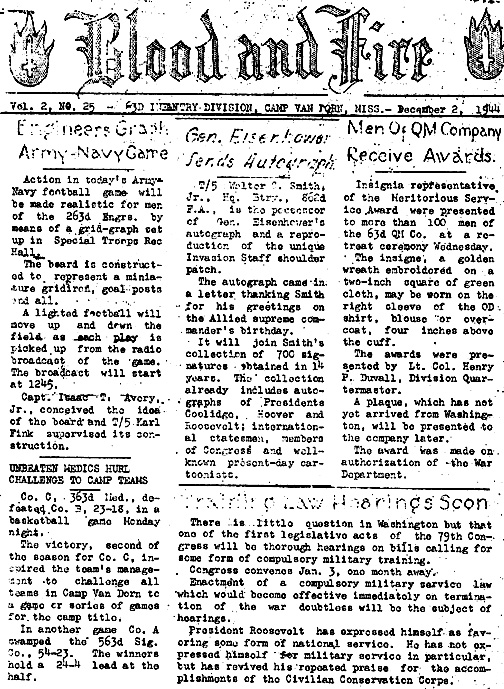 Blood and Fire 2 Dec 44