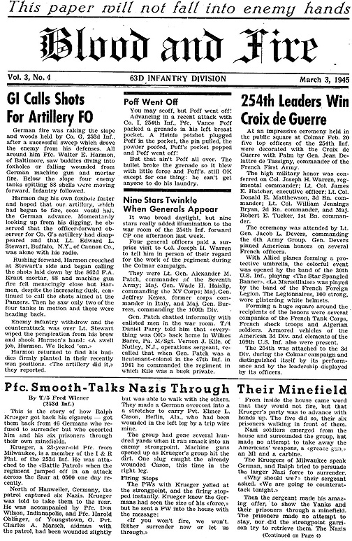 Blood and Fire 3 Mar 45