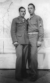 Seiler and friend A/253d Inf Cp Van Dorn, MS 1943