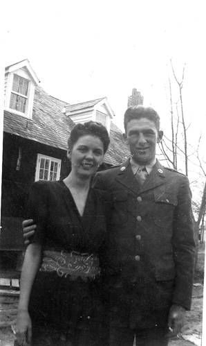 Sgt Ahern A/862 FA and Wife, Centreville, MS 1943