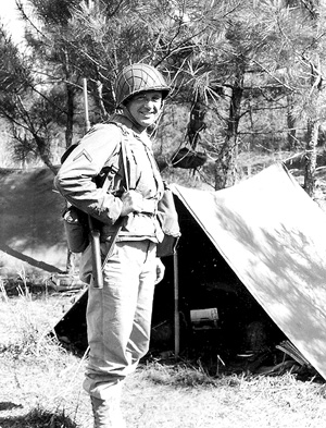 Soper 63d Band on bivouac, Cp Van Dorn MS 1944