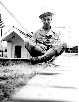 T/4 Blue and mascot, 63d Band Cp Van Dorn, MS 1944