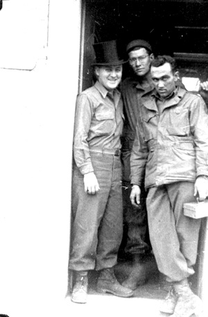 63d Band members in Winnweiler, Germany 1945