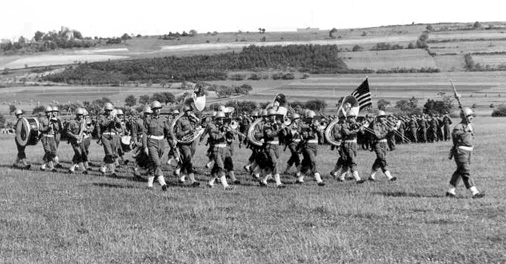 63d Band at Division review, Bad Mergentheim, Germany 31 May 45