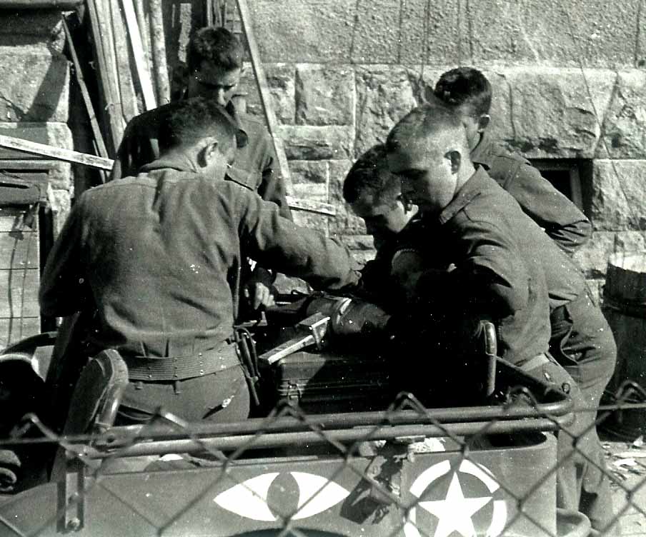 Hq Co 254th troops Rothenburg Germany 1945