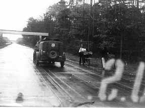 Hq Co 254th on the move, Mannheim, Germany 1945