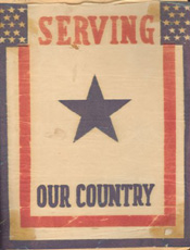 Window banner for folks at home WWII