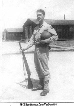 Pfc Montoux, G/253d Inf Cp Van Dorn MS1944