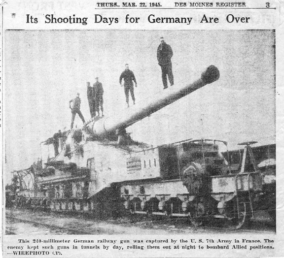 Newspaper item- 1945