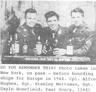 I Co 253d Infantry soldiers in New York Nov 44