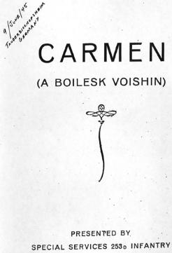 Carmen Progam Cover Page