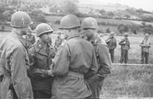 254th Inf Officers at Field Meet